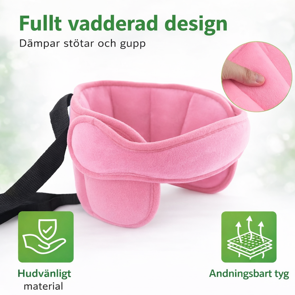 SCANDIFY SleepSupport™ – Justerbart huvudstöd för tryggare och lugnare bilresor