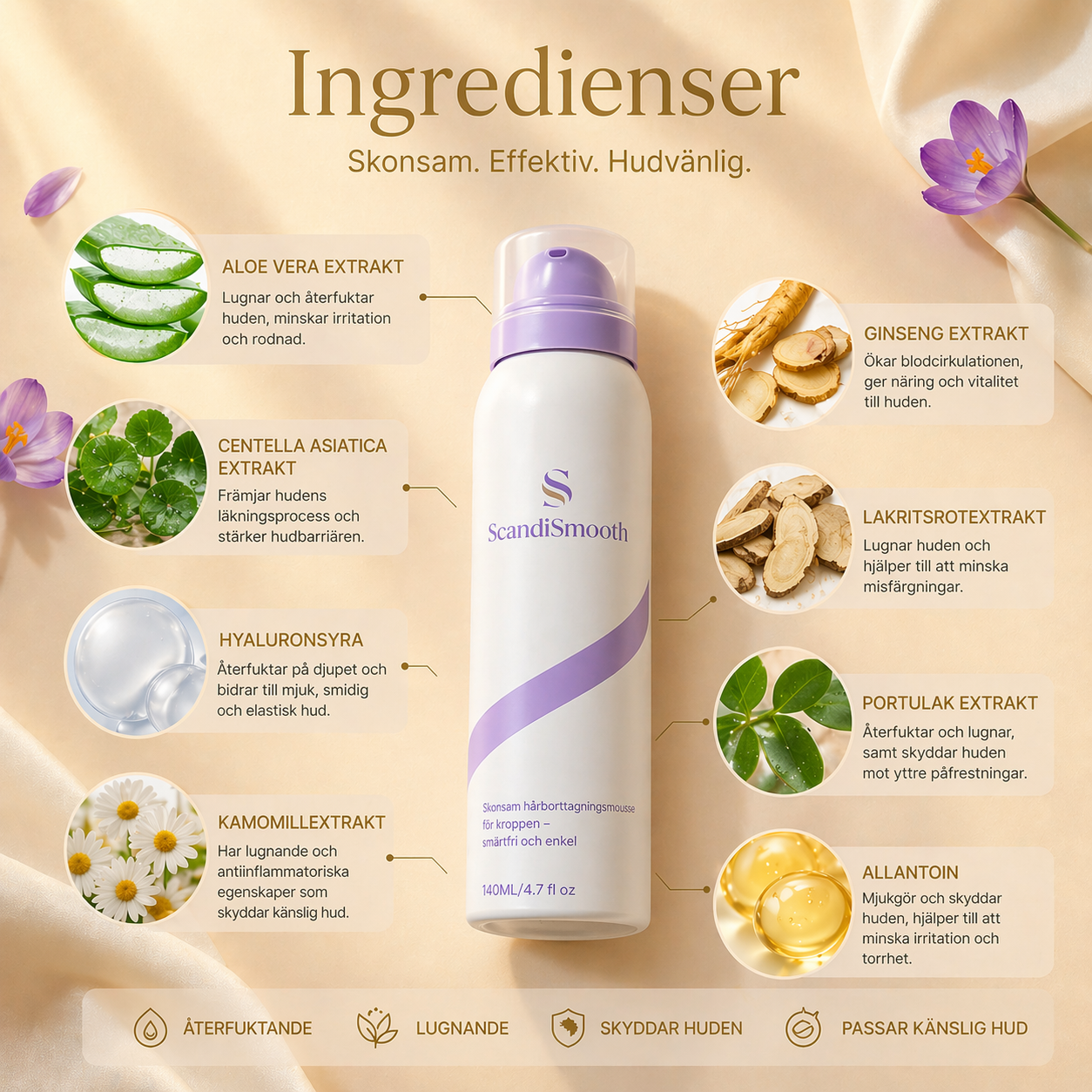 ScandiSmooth - Skonsamt för huden. Hårt mot håret.