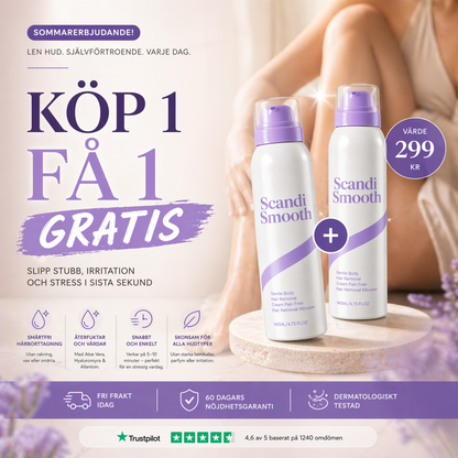 ScandiSmooth - Skonsamt för huden. Hårt mot håret.