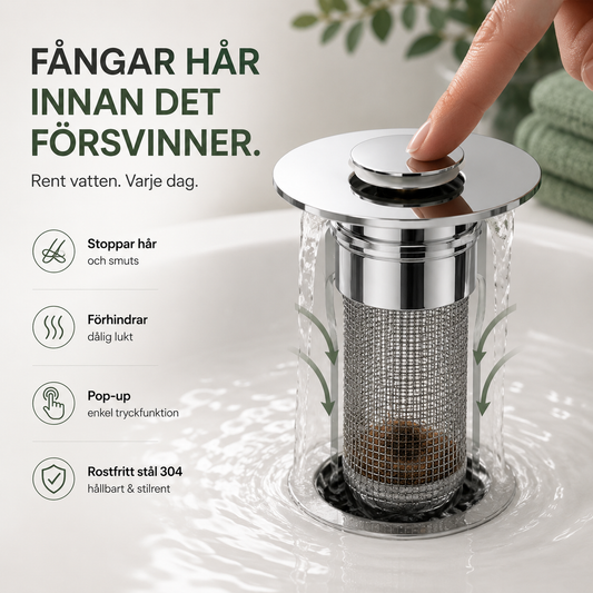 Scandify Clear™ -  Slipp avloppsstopp en gång för alla