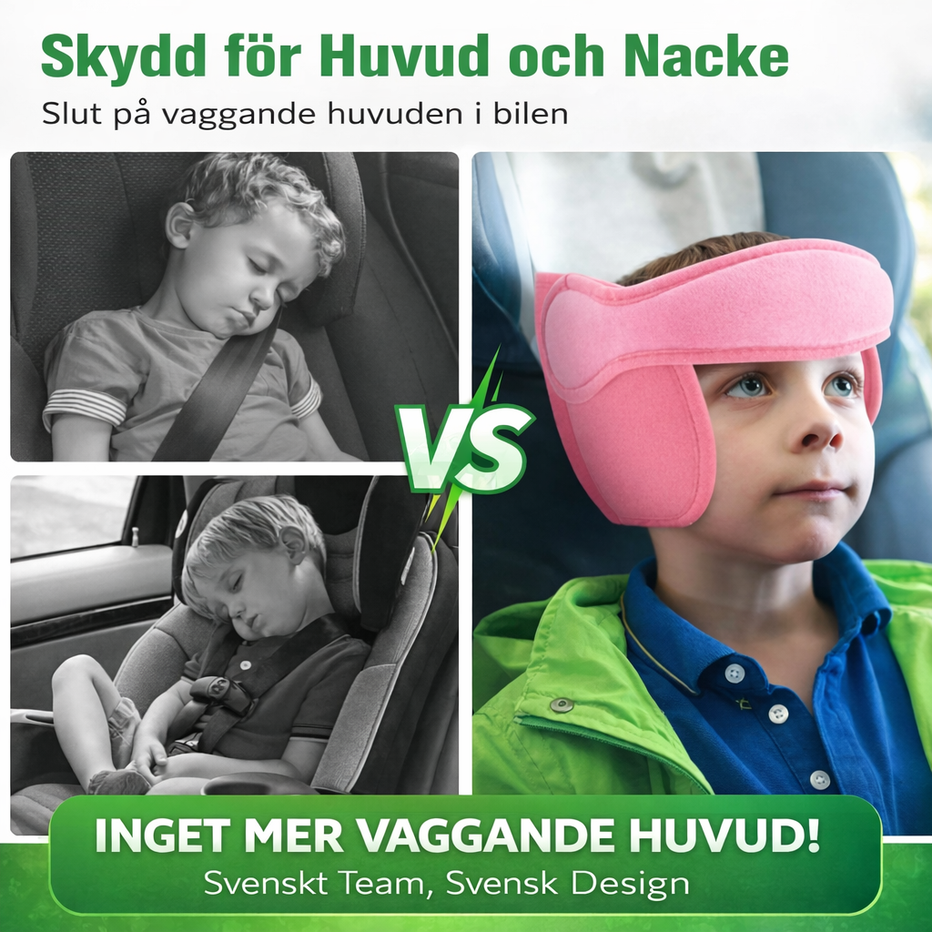 SCANDIFY SleepSupport™ – Justerbart huvudstöd för tryggare och lugnare bilresor