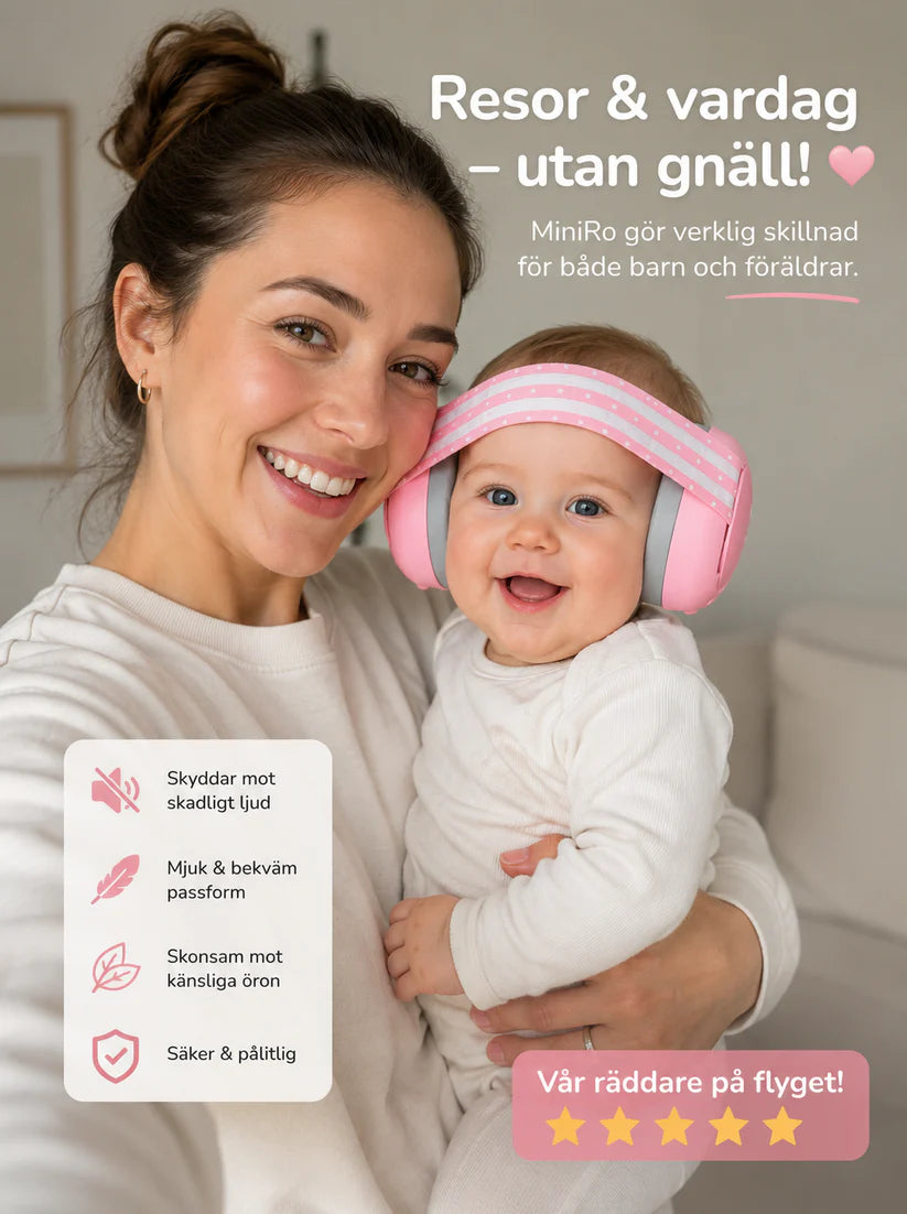 MiniRo - Skydda små öron från höga ljud — Utan stress och skrik