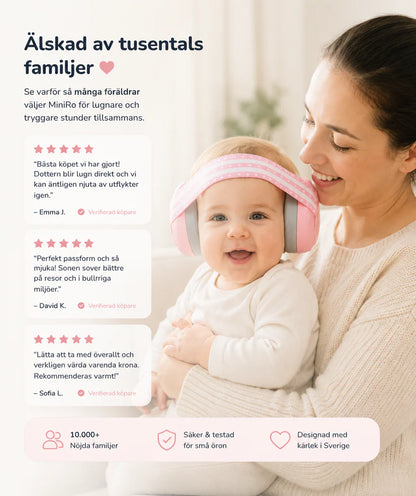 MiniRo - Skydda små öron från höga ljud — Utan stress och skrik
