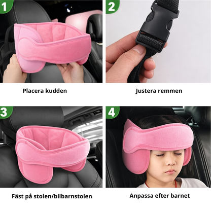 SCANDIFY SleepSupport™ – Justerbart huvudstöd för tryggare och lugnare bilresor