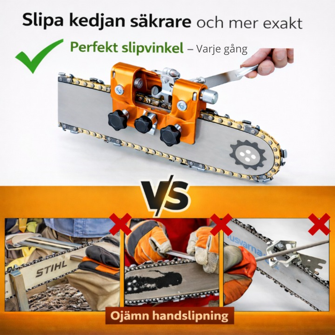 ScandiSharp™ - Få tillbaka kraften i din motorsåg