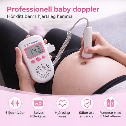 ScandiPulse™ – Hör ditt barns hjärtslag hemma och känn tryggheten varje dag