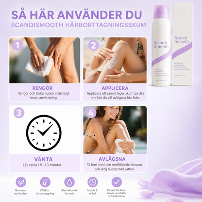 ScandiSmooth - Skonsamt för huden. Hårt mot håret.