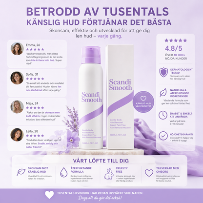 ScandiSmooth - Skonsamt för huden. Hårt mot håret.