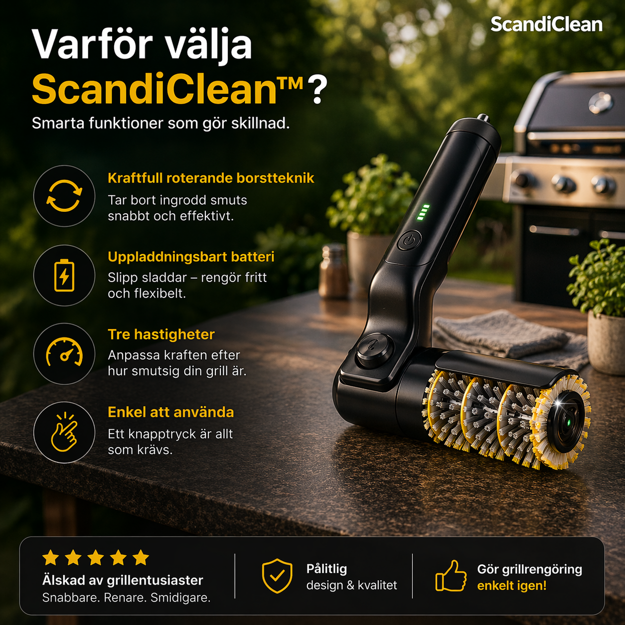 ScandiClean - Rengör din grill på sekunder utan ansträngning